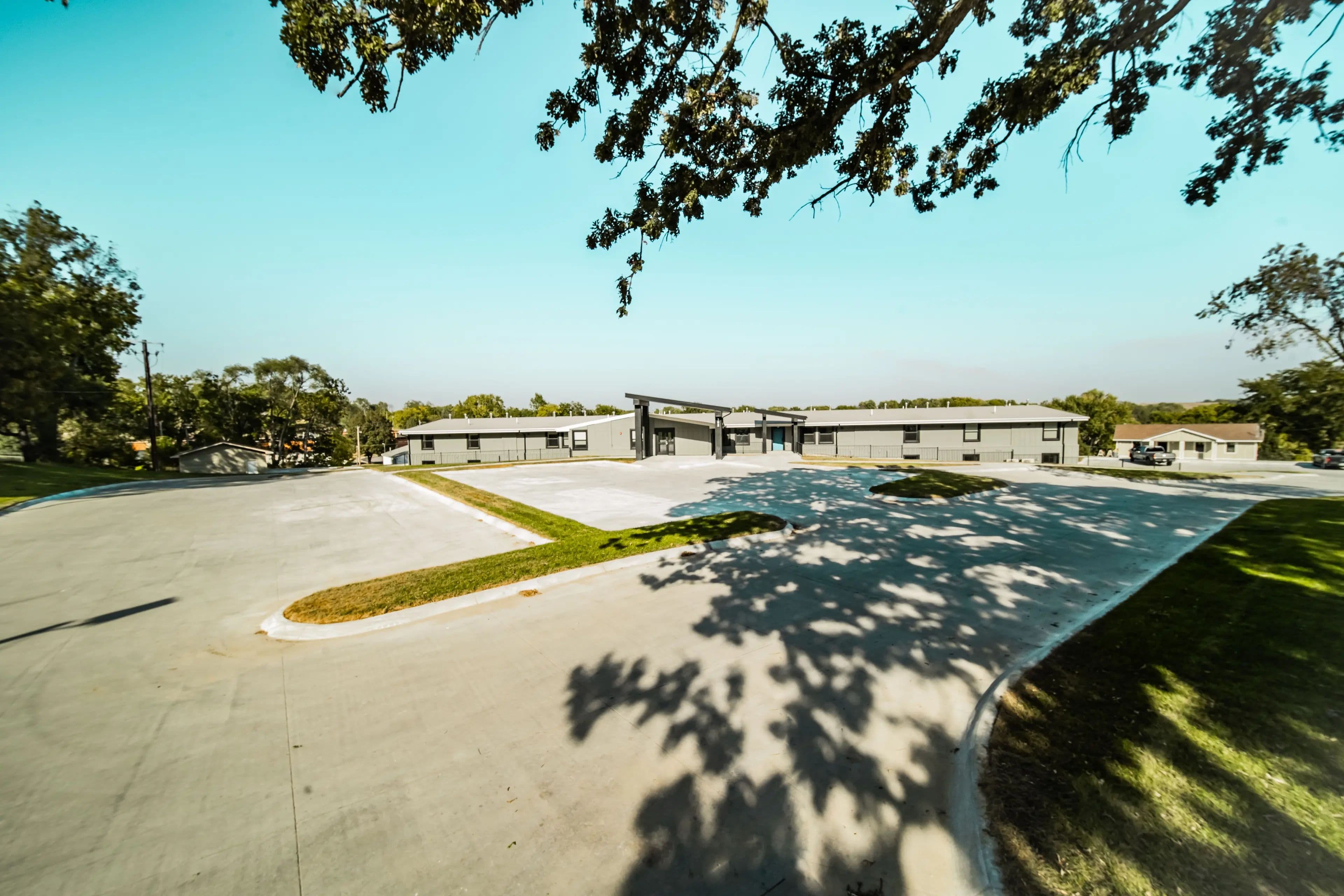Wide view of the entire property at 712 Lofts in Glenwood Iowa